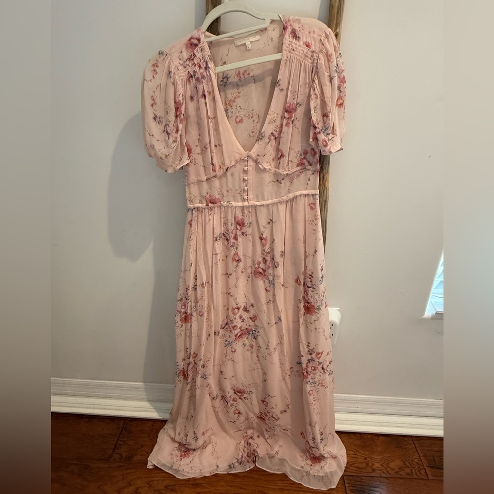 Floral Pink Maxi Dress